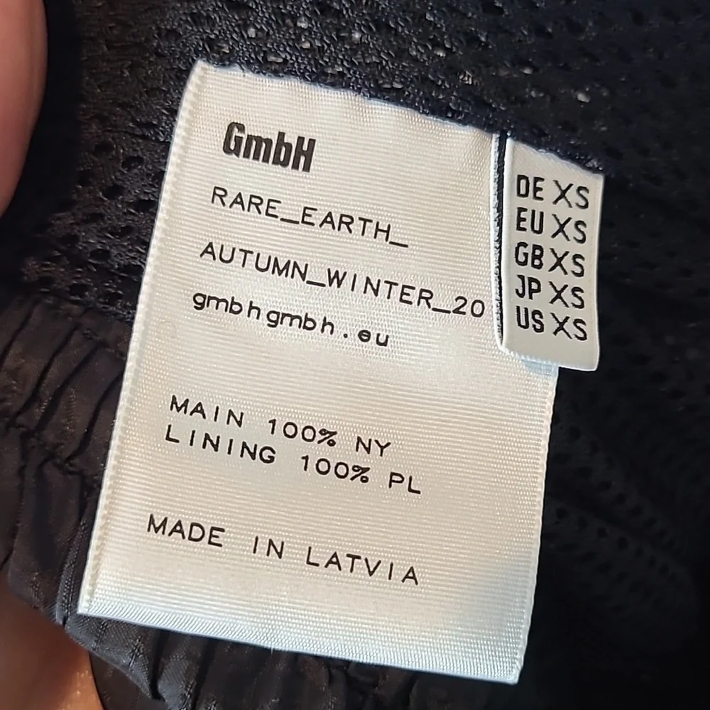 GMBH Mens Track Pants Black Streetwear‎